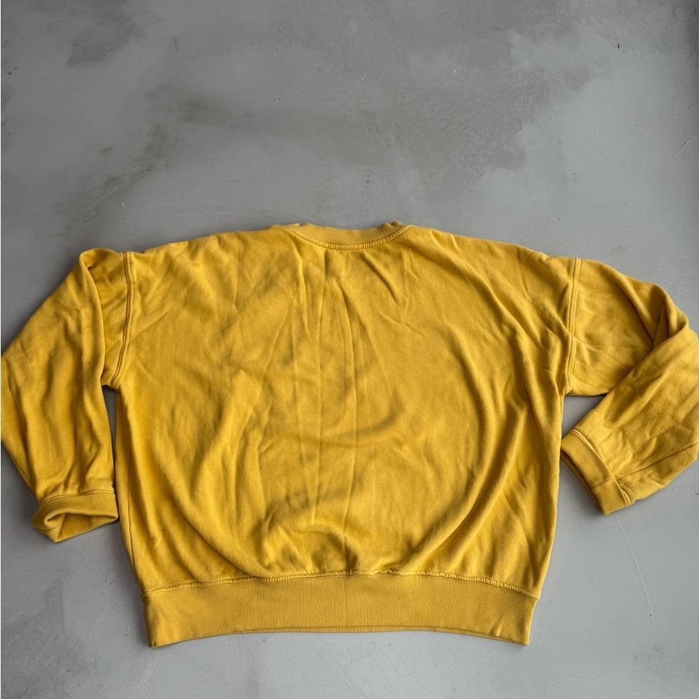 Authentic Molly Baz I Love Salt yellow / Mustard Crewneck Sweater - Picture 7 of 8